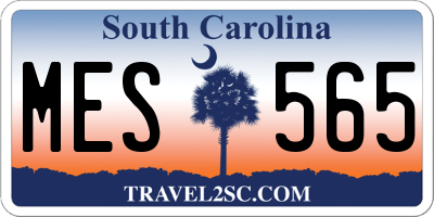 SC license plate MES565