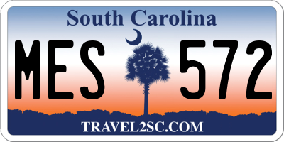 SC license plate MES572