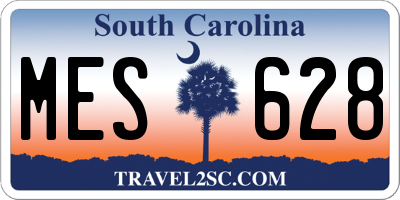 SC license plate MES628