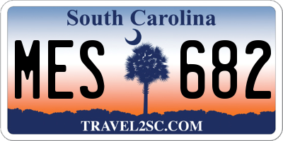 SC license plate MES682