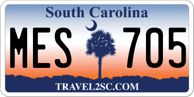 SC license plate MES705