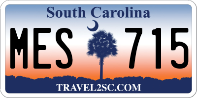 SC license plate MES715
