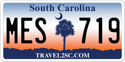 SC license plate MES719