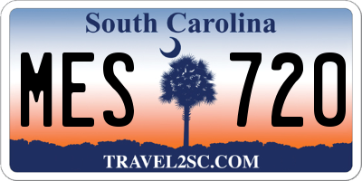 SC license plate MES720