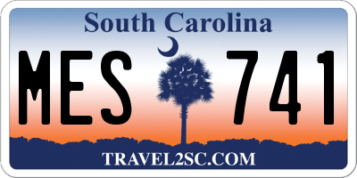 SC license plate MES741