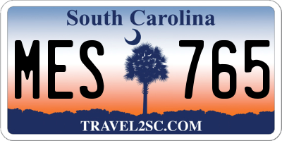 SC license plate MES765