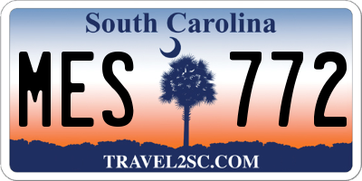 SC license plate MES772