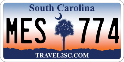 SC license plate MES774