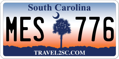 SC license plate MES776
