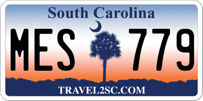 SC license plate MES779