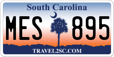 SC license plate MES895