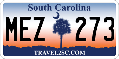 SC license plate MEZ273