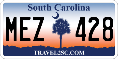 SC license plate MEZ428
