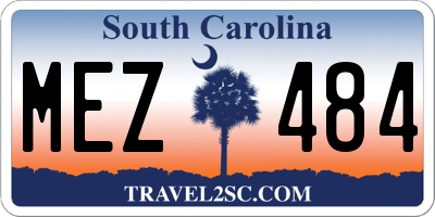 SC license plate MEZ484