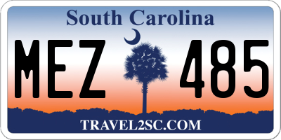 SC license plate MEZ485