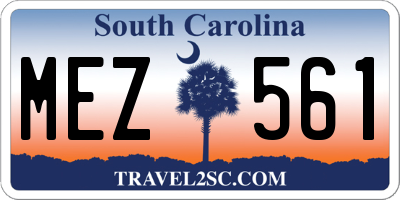 SC license plate MEZ561