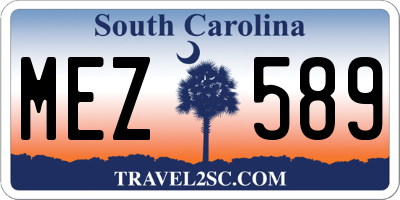 SC license plate MEZ589