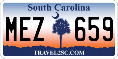 SC license plate MEZ659