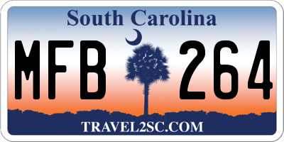 SC license plate MFB264