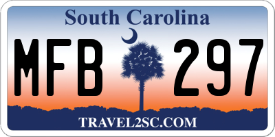 SC license plate MFB297