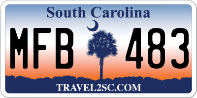 SC license plate MFB483