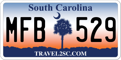 SC license plate MFB529