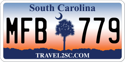 SC license plate MFB779