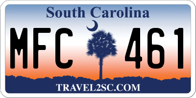SC license plate MFC461