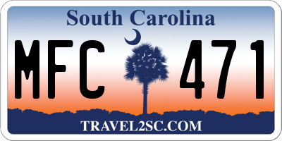 SC license plate MFC471