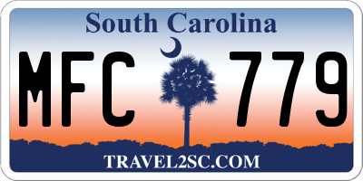 SC license plate MFC779