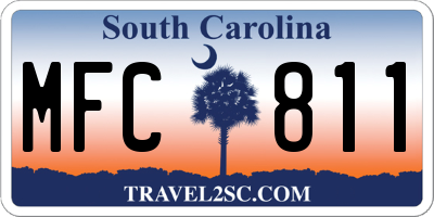 SC license plate MFC811