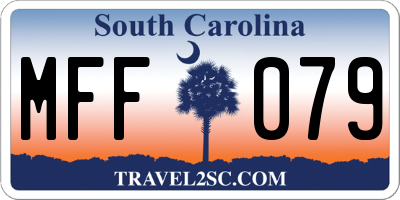 SC license plate MFF079
