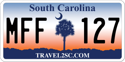 SC license plate MFF127