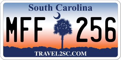 SC license plate MFF256