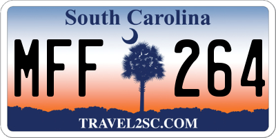 SC license plate MFF264