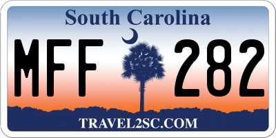 SC license plate MFF282
