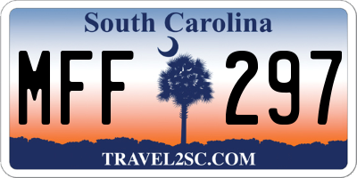 SC license plate MFF297