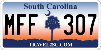 SC license plate MFF307