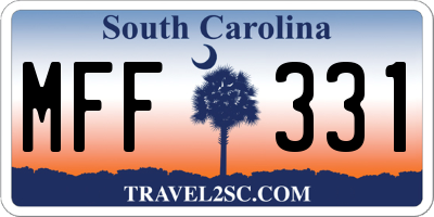 SC license plate MFF331