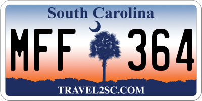 SC license plate MFF364