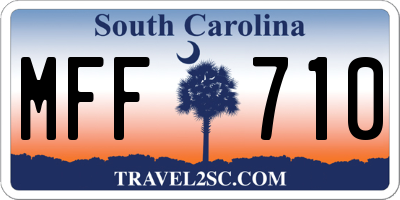 SC license plate MFF710