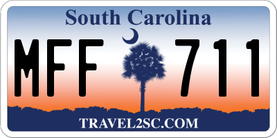 SC license plate MFF711