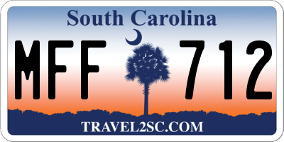 SC license plate MFF712