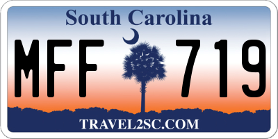 SC license plate MFF719