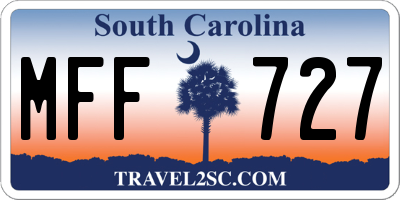 SC license plate MFF727