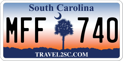 SC license plate MFF740