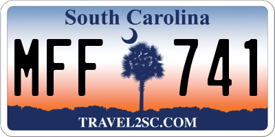 SC license plate MFF741