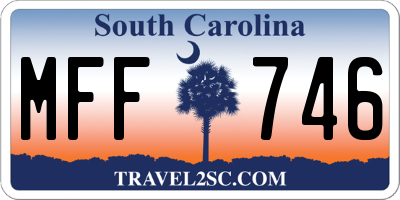 SC license plate MFF746