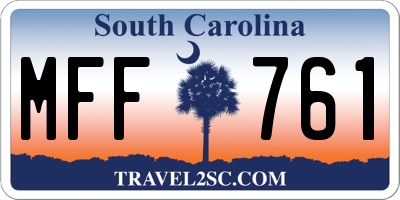 SC license plate MFF761