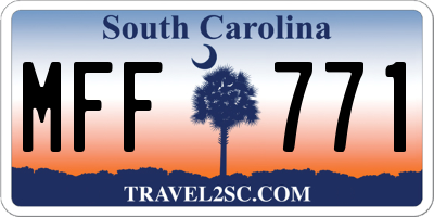 SC license plate MFF771